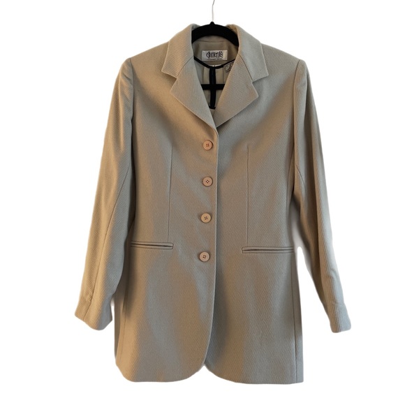 Elements exclusively Spiegel wool beige blazer size 2 - Picture 1 of 11